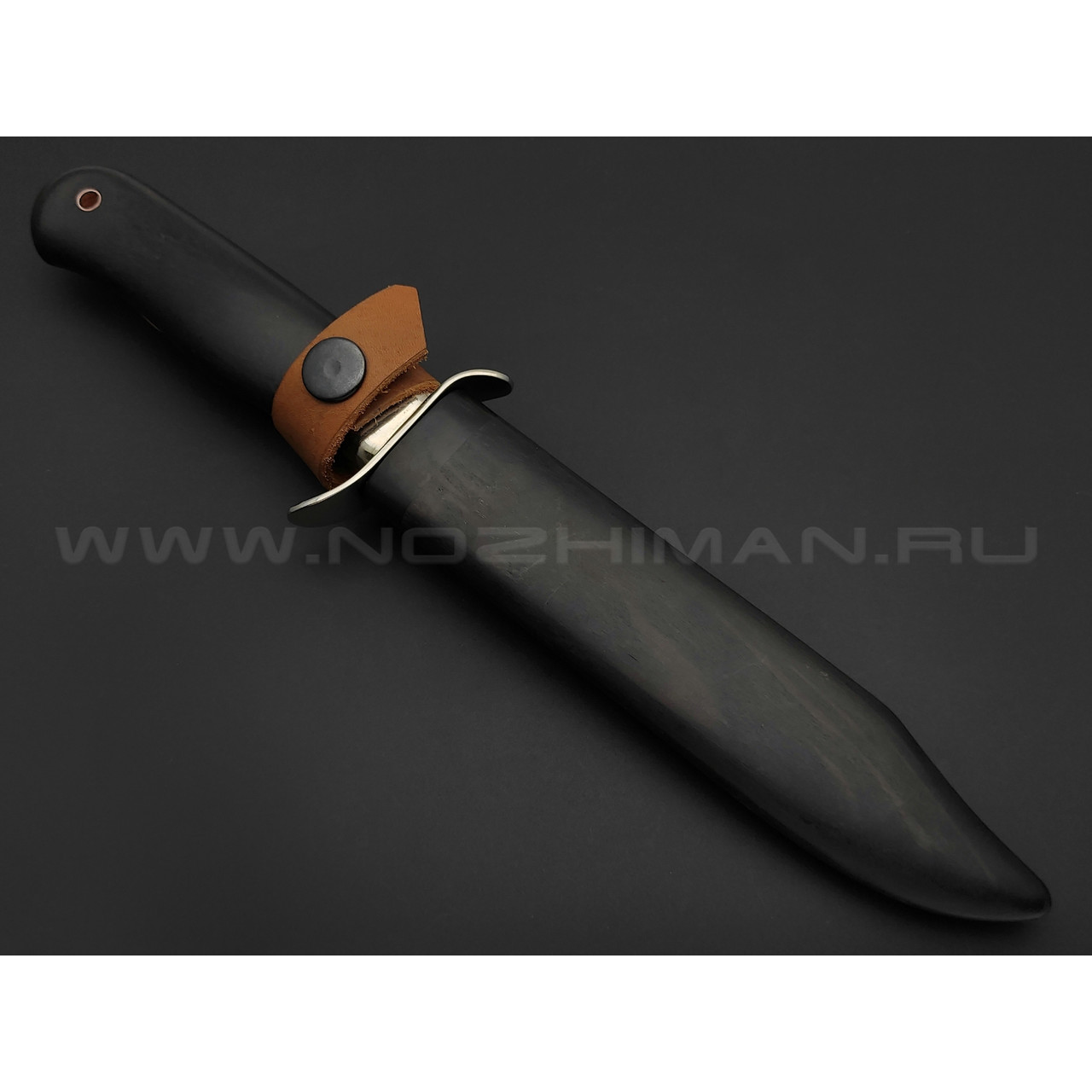 Нож "НР-40" сталь K340, рукоять дерево граб, деревянные ножны (Тов. Завьялова)