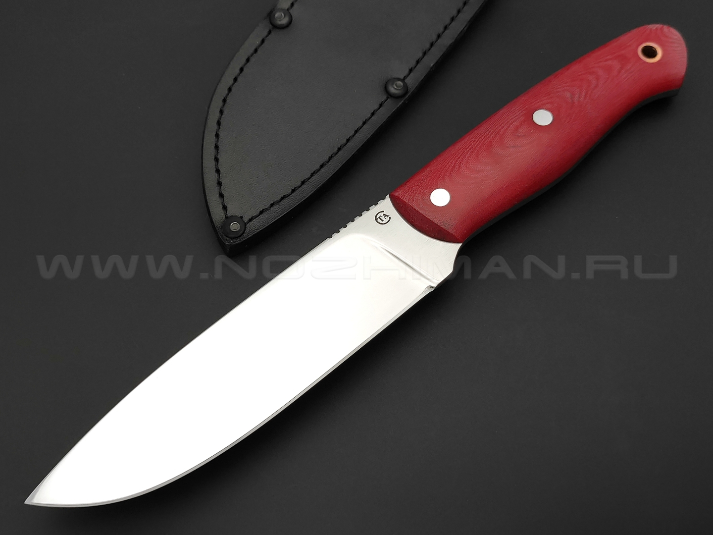 Нож Сибирь-4 удлиненный, сталь 95Х18, рукоять микарта (Титов и Солдатова)