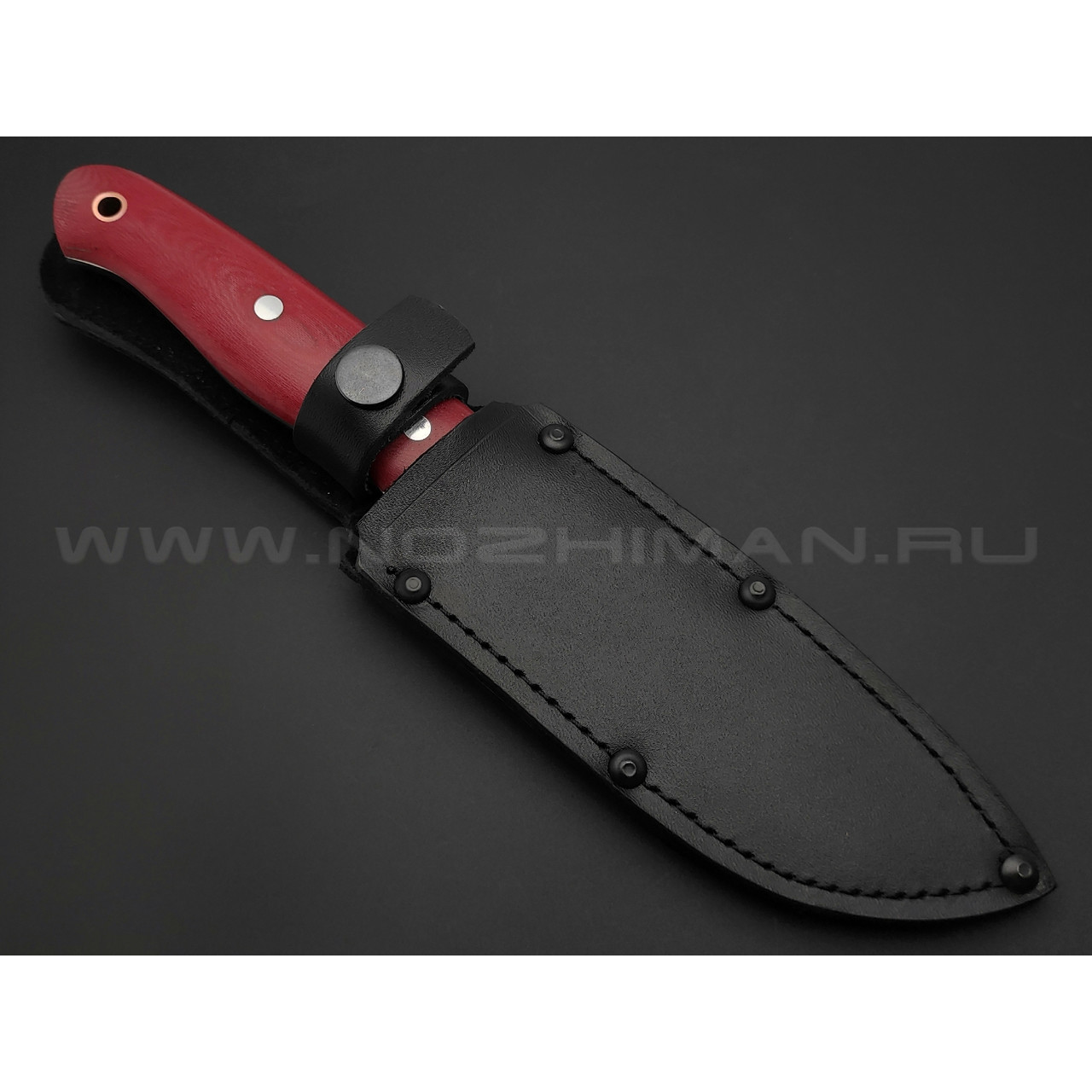 Нож Сибирь-4 удлиненный, сталь 95Х18, рукоять микарта (Титов и Солдатова)