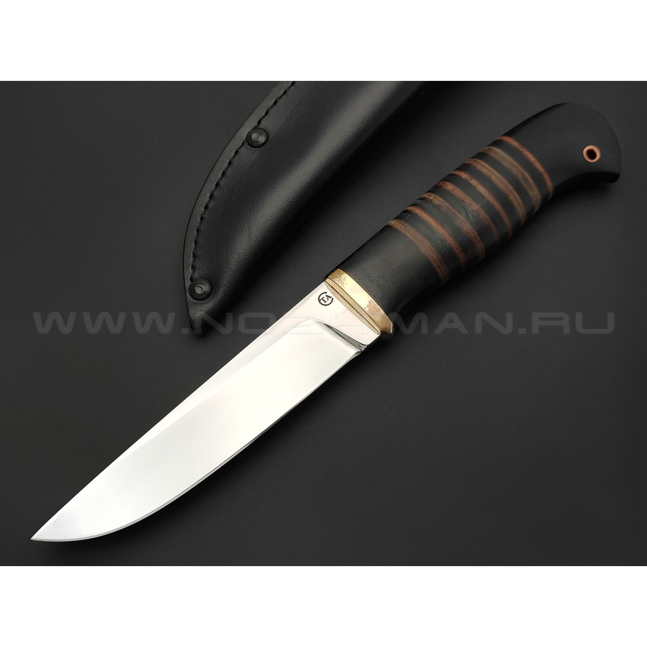 Нож "Засапожный-3" сталь 95Х18, рукоять наборная кожа (Титов и Солдатова)