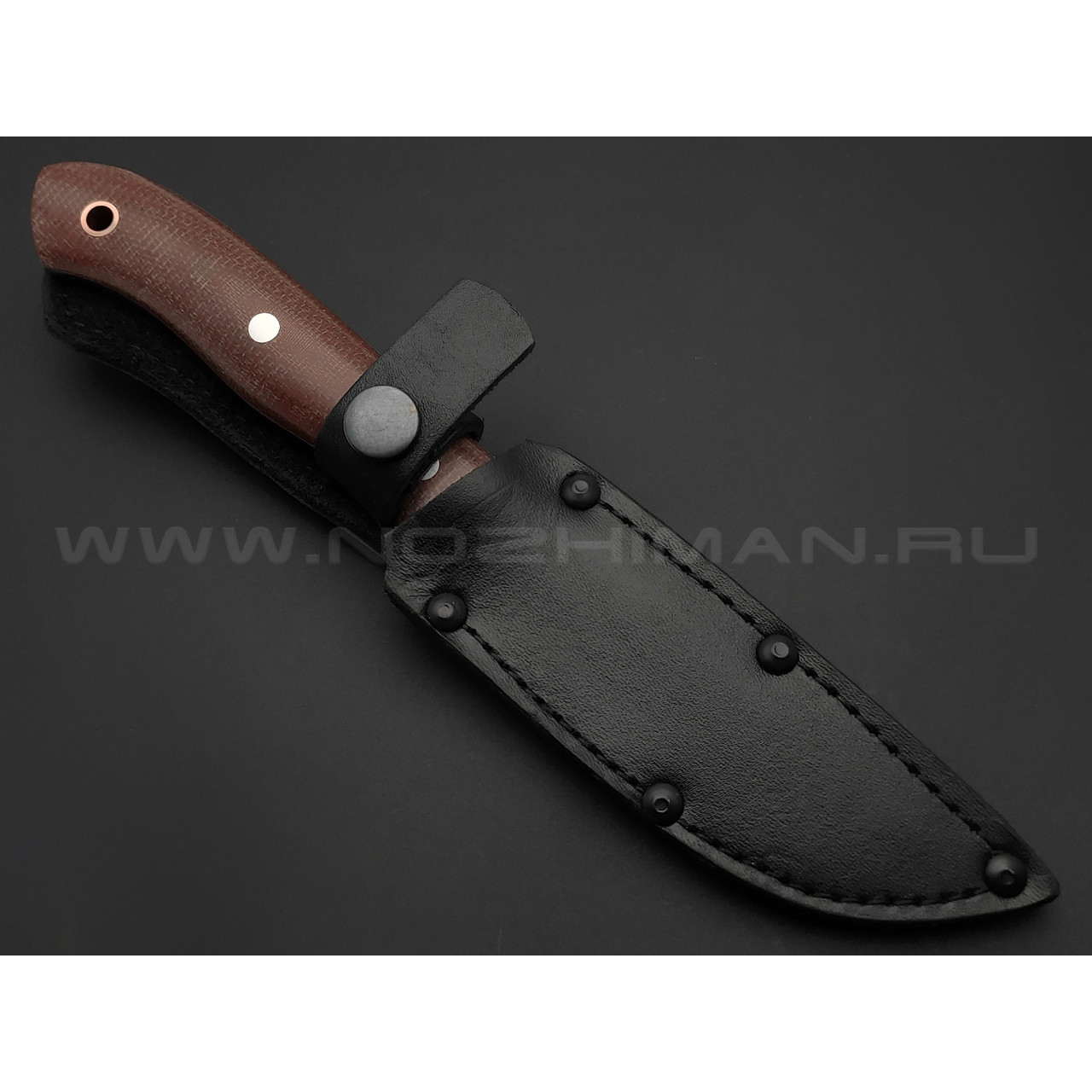 Нож Вихрь-4 сталь 95Х18, рукоять микарта (Титов и Солдатова)