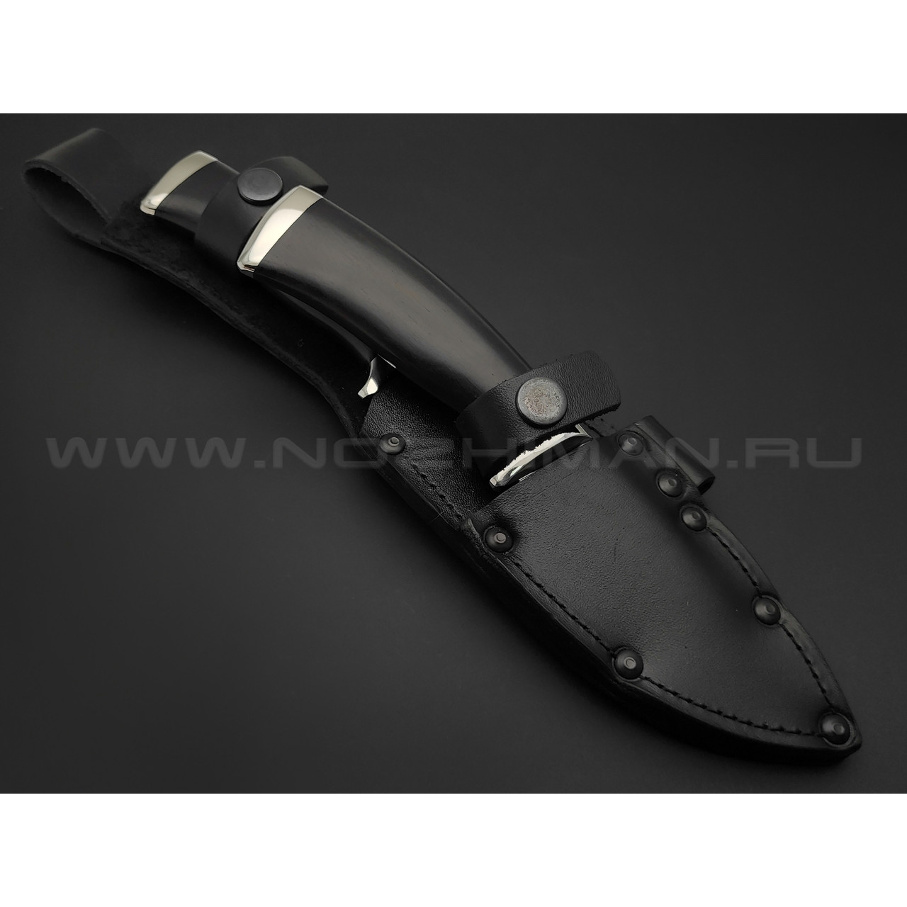 Спарка из ножей Кубанец и Барсук-3, сталь 95Х18, рукоять граб (Титов и Солдатова)