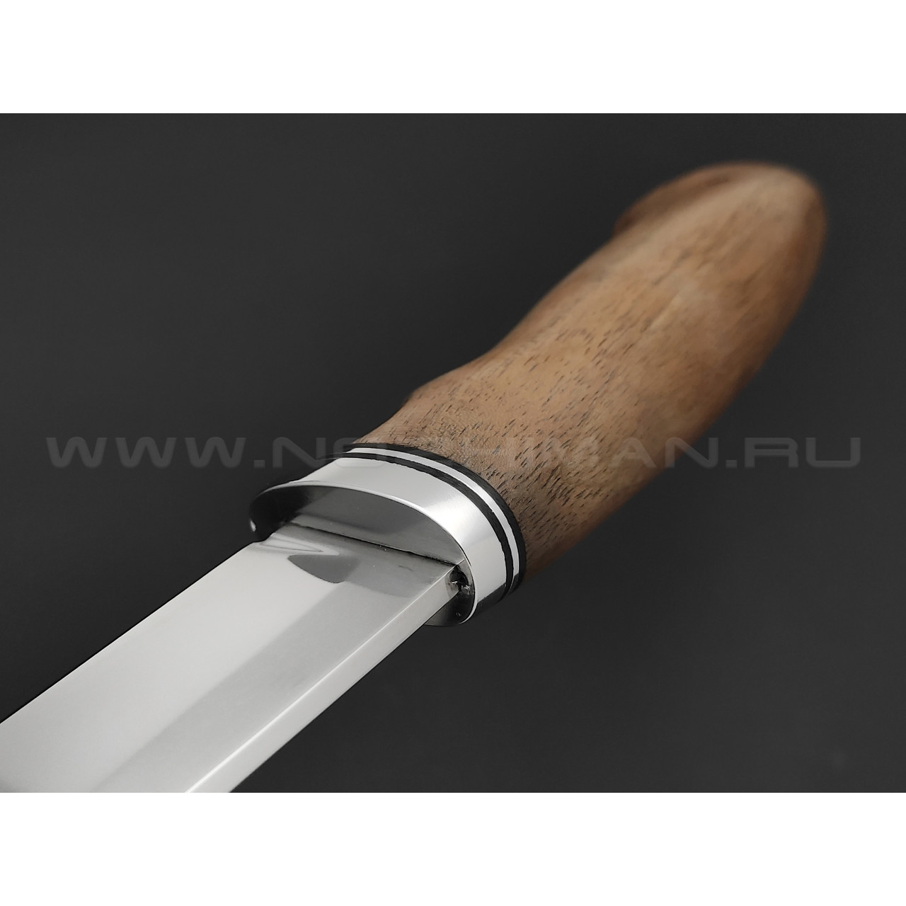 Нож "Олень" сталь D2, рукоять дерево орех (Тов. Завьялова)