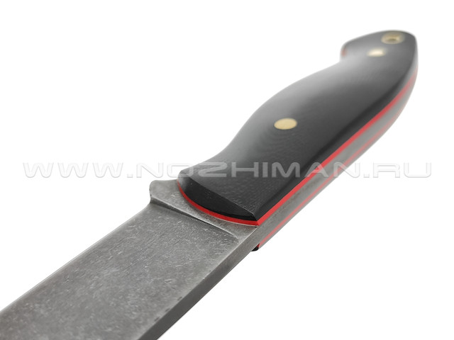 Нож "Волжский" булатная сталь, рукоять G10 black (Тов. Завьялова)