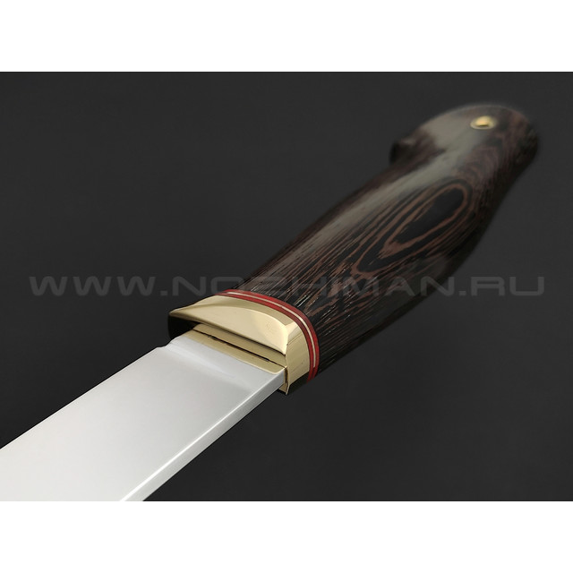 Нож "Скинер-М" сталь N690, рукоять дерево венге, латунь (Тов. Завьялова)
