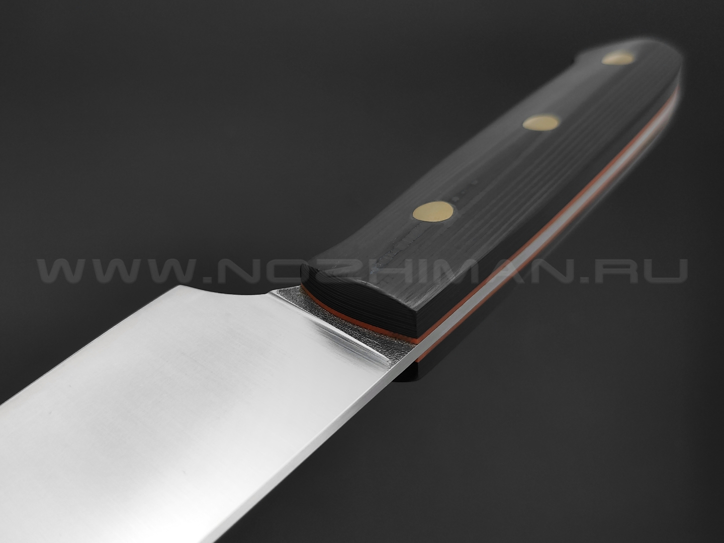 Кухонный шеф нож Burlax сталь ATS-34, рукоять Carbon fiber