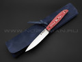 Кухонный овощной нож Burlax сталь ATS-34, рукоять G10 red & white