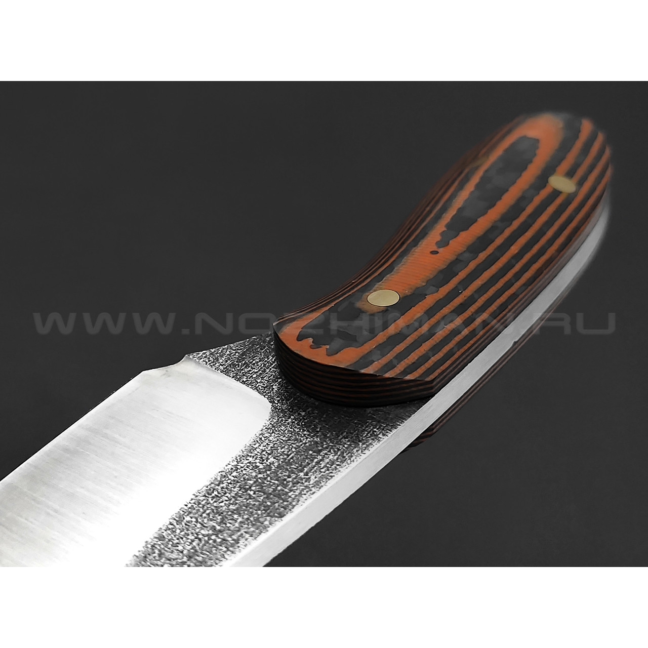 Нож Burlax BX0072 сталь Aus10Co, рукоять Carbon fiber, G10 orange
