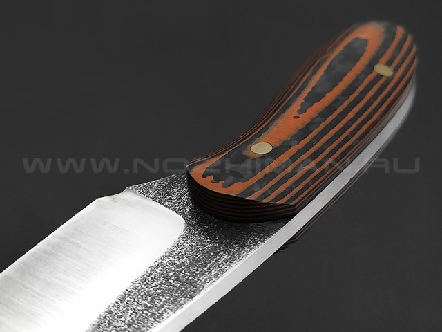 Нож Burlax BX0072 сталь Aus10Co, рукоять Carbon fiber, G10 orange