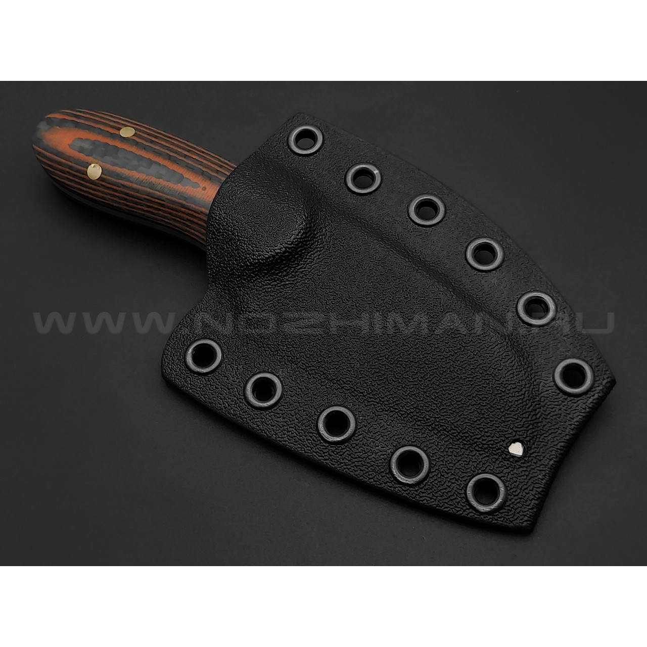 Нож Burlax BX0072 сталь Aus10Co, рукоять Carbon fiber, G10 orange