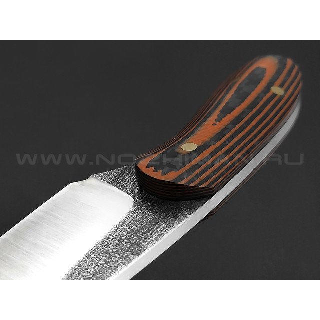 Нож Burlax BX0072 сталь Aus10Co, рукоять Carbon fiber, G10 orange