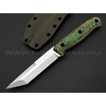 Нож Burlax BX0038 сталь Elmax, рукоять зеленая джутовая микарта Нож Burlax BX0038 сталь Elmax, рукоять зеленая джутовая микарта