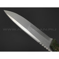 Нож Burlax BX0074 сталь CPM-3V, рукоять зеленая джутовая микарта
