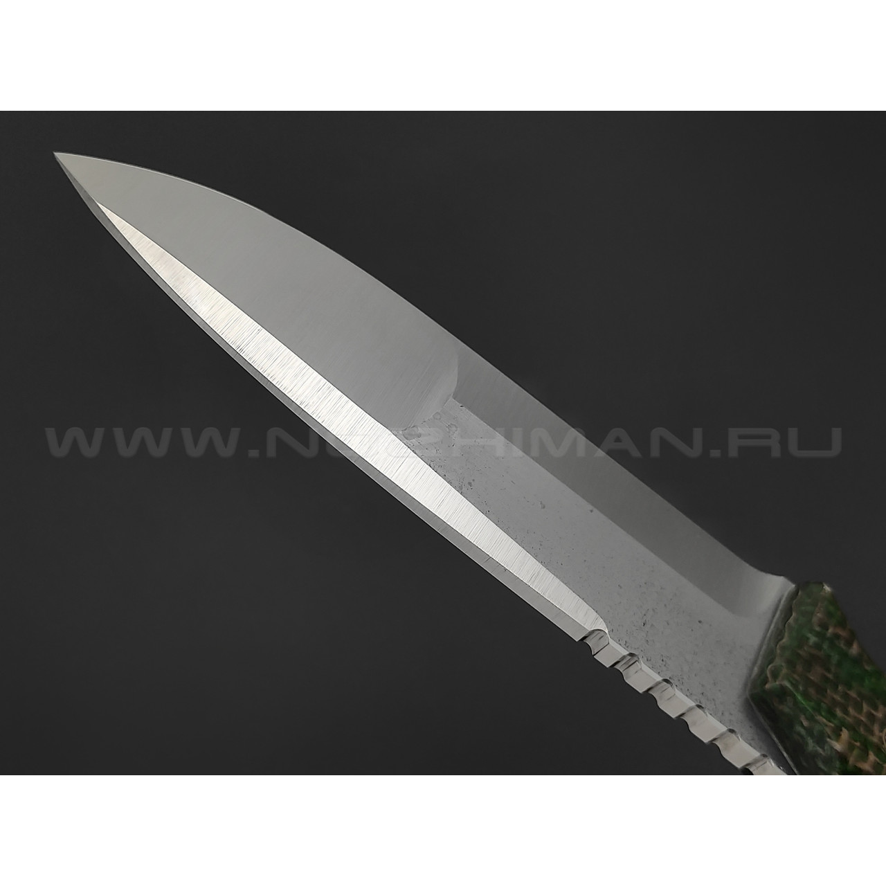 Нож Burlax BX0074 сталь CPM-3V, рукоять зеленая джутовая микарта