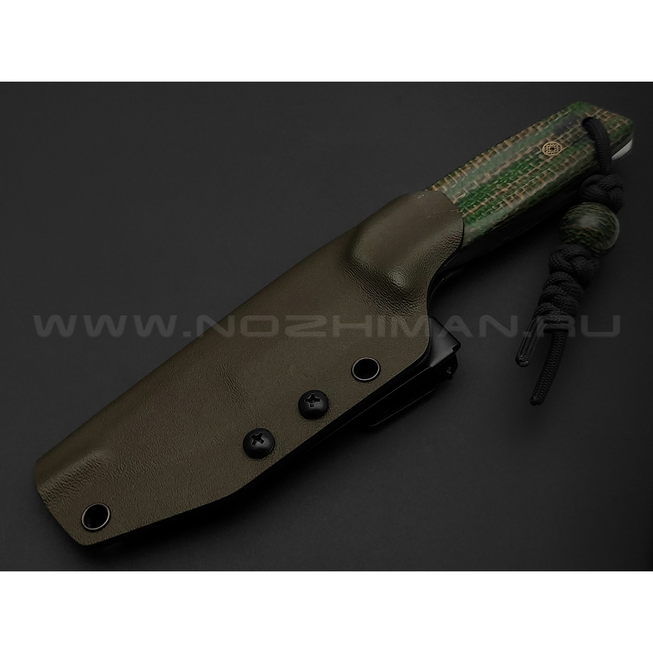 Нож Burlax BX0074 сталь CPM-3V, рукоять зеленая джутовая микарта