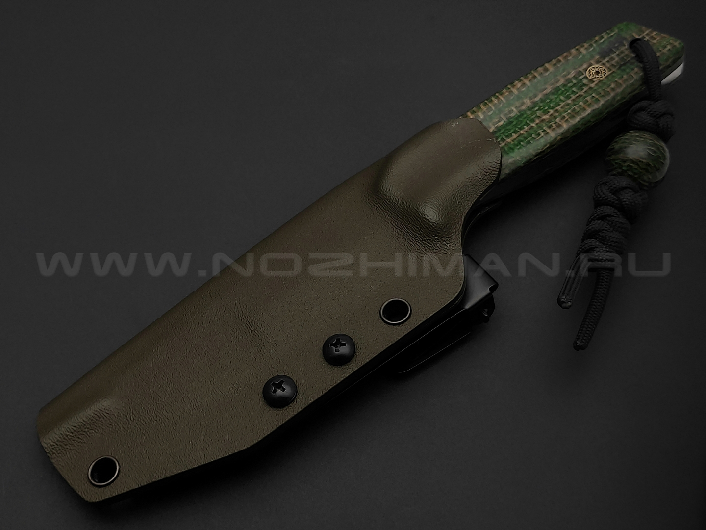 Нож Burlax BX0074 сталь CPM-3V, рукоять зеленая джутовая микарта