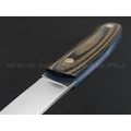 Нож Burlax BX0052 сталь X90, рукоять черно-зеленая микарта Нож Burlax BX0052 сталь X90, рукоять черно-зеленая микарта