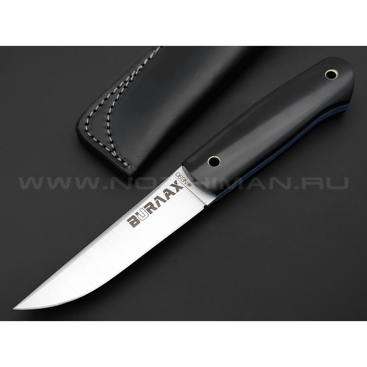 Нож Burlax BX0027 сталь N690, рукоять черная микарта