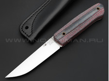 Нож Burlax BX0012 сталь X90, рукоять красно-серая микарта