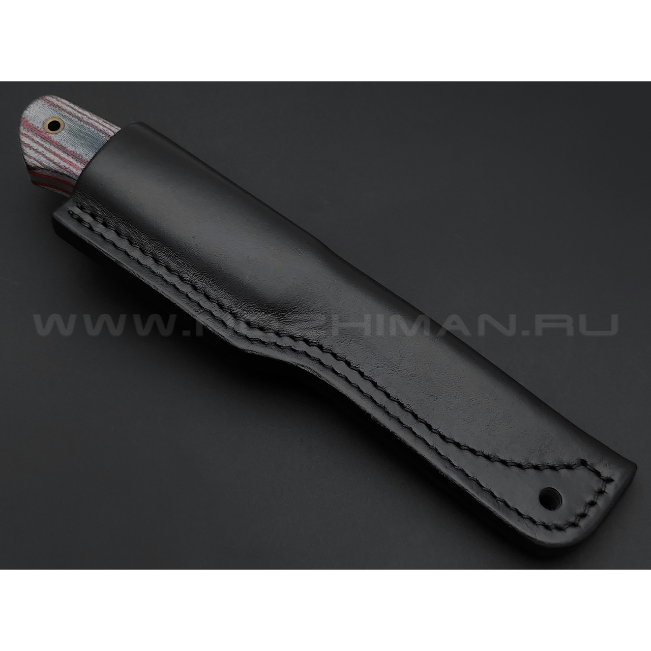 Нож Burlax BX0012 сталь X90, рукоять красно-серая микарта
