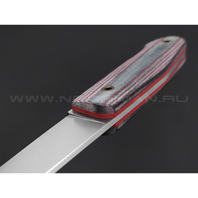 Нож Burlax BX0012 сталь X90, рукоять красно-серая микарта