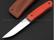 Нож Burlax BX0013 сталь X90, рукоять оранжевая микарта