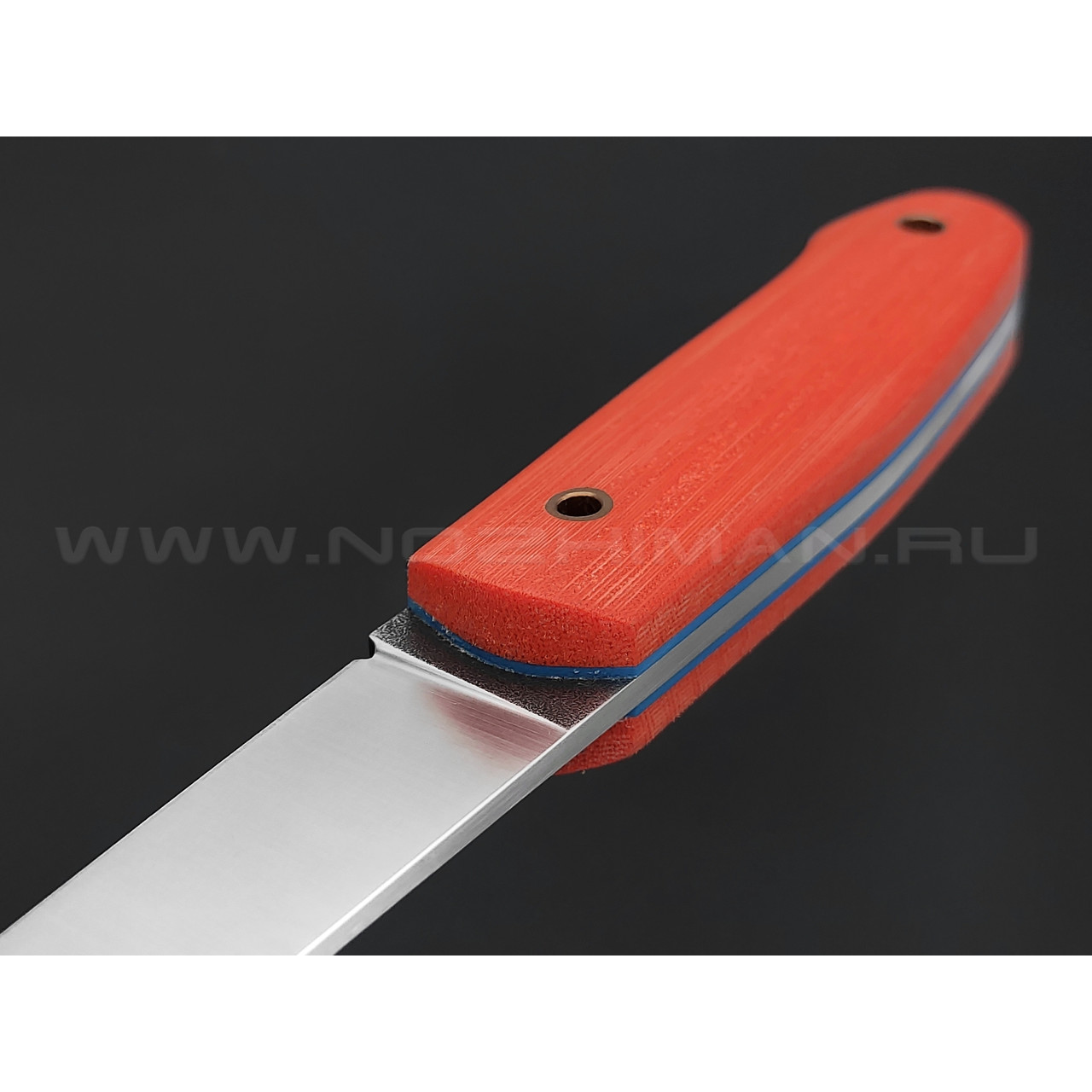 Нож Burlax BX0013 сталь X90, рукоять оранжевая микарта