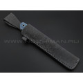 Нож Burlax BX0062 сталь N690, рукоять синяя микарта джинс Нож Burlax BX0062 сталь N690, рукоять синяя микарта джинс