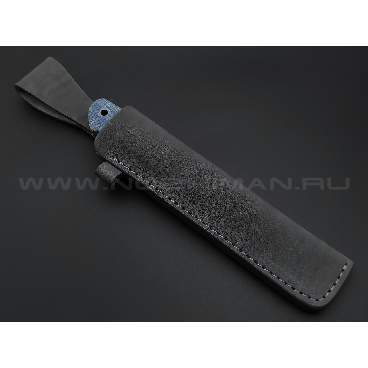 Нож Burlax BX0062 сталь N690, рукоять синяя микарта джинс