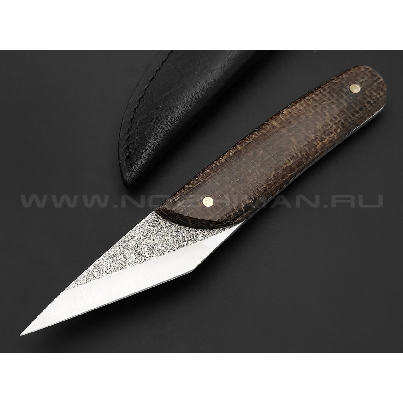 Нож киридаши Burlax BX0019 сталь X90, рукоять коричневая джутовая микарта