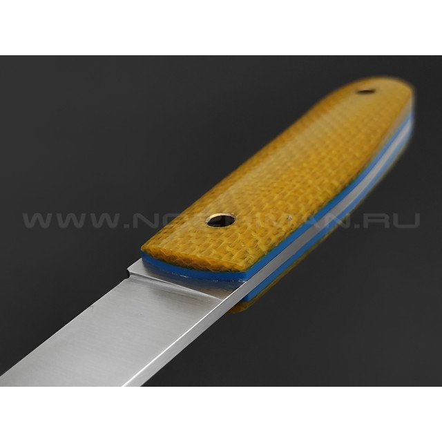 Нож Burlax BX0031 сталь N690, рукоять желтая джутовая микарта