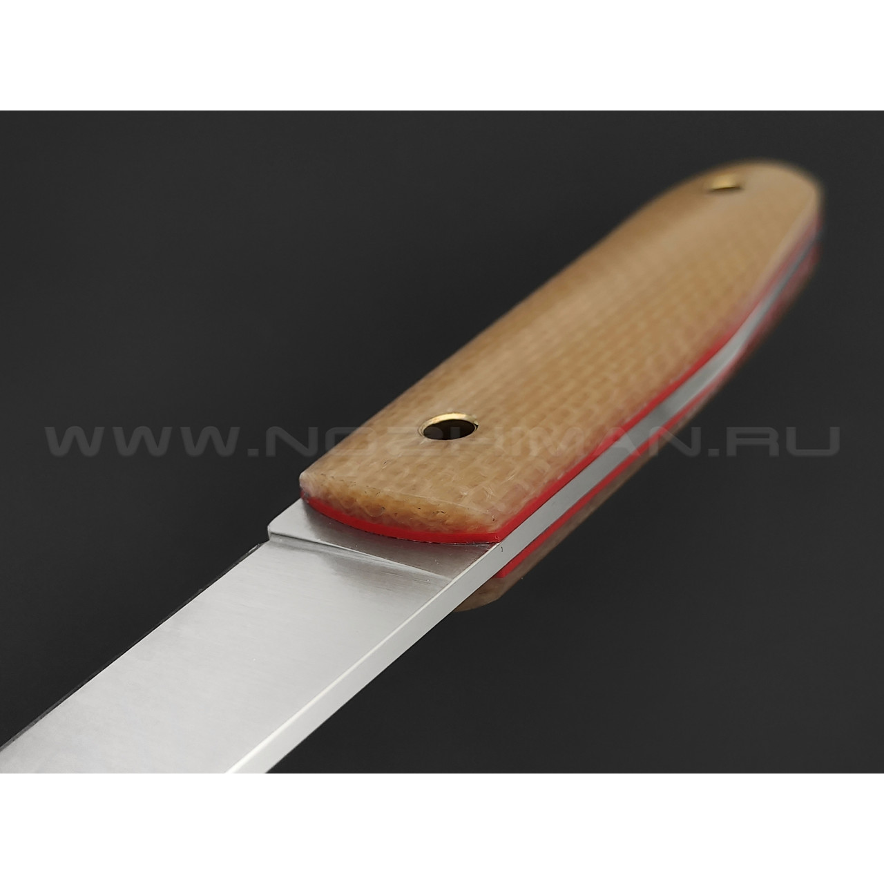 Нож Burlax BX0030 сталь N690, рукоять прозрачная джутовая микарта