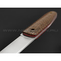 Нож Burlax BX0029 сталь N690, рукоять коричневая джутовая микарта