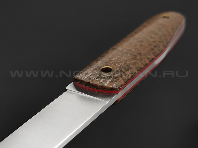 Нож Burlax BX0029 сталь N690, рукоять коричневая джутовая микарта