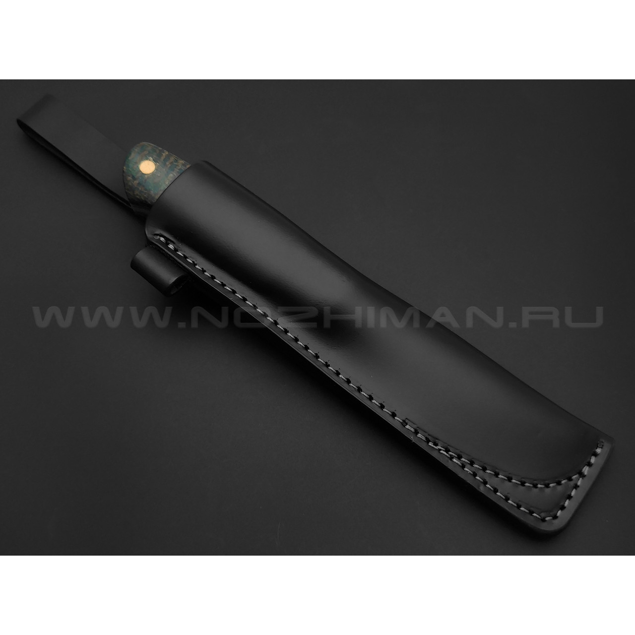 Нож Burlax BX0008 сталь X90, рукоять темно-зеленая джутовая микарта