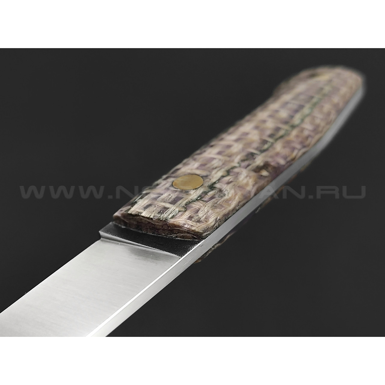 Нож Burlax BX0054 сталь X90, рукоять бежевая джутовая микарта