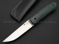 Нож Burlax BX0007 сталь X90, рукоять темно-зеленая микарта