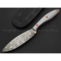 Нож Burlax BX0071 сталь ламинат D2, рукоять Silver Twill