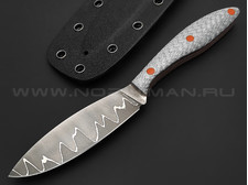 Нож Burlax BX0071 сталь ламинат D2, рукоять Silver Twill