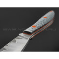 Нож Burlax BX0071 сталь ламинат D2, рукоять Silver Twill