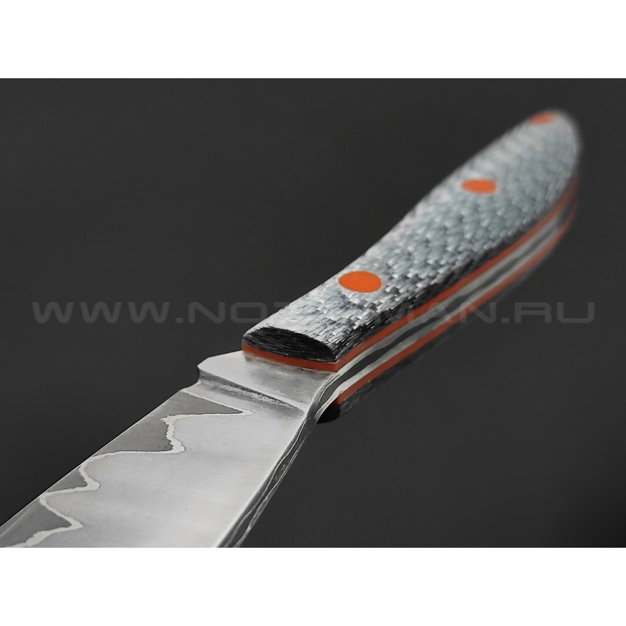 Нож Burlax BX0071 сталь ламинат D2, рукоять Silver Twill