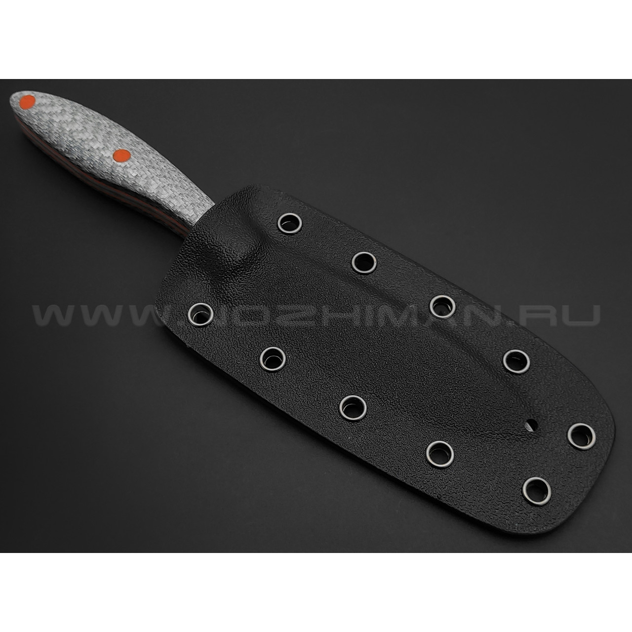 Нож Burlax BX0071 сталь ламинат D2, рукоять Silver Twill