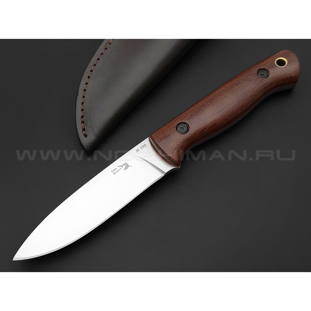 Нож Polar Shark BX0036 сталь M390 Bos, рукоять микарта