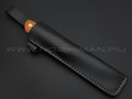 Нож Burlax BX0046 сталь X90, рукоять оранжевая джутовая микарта