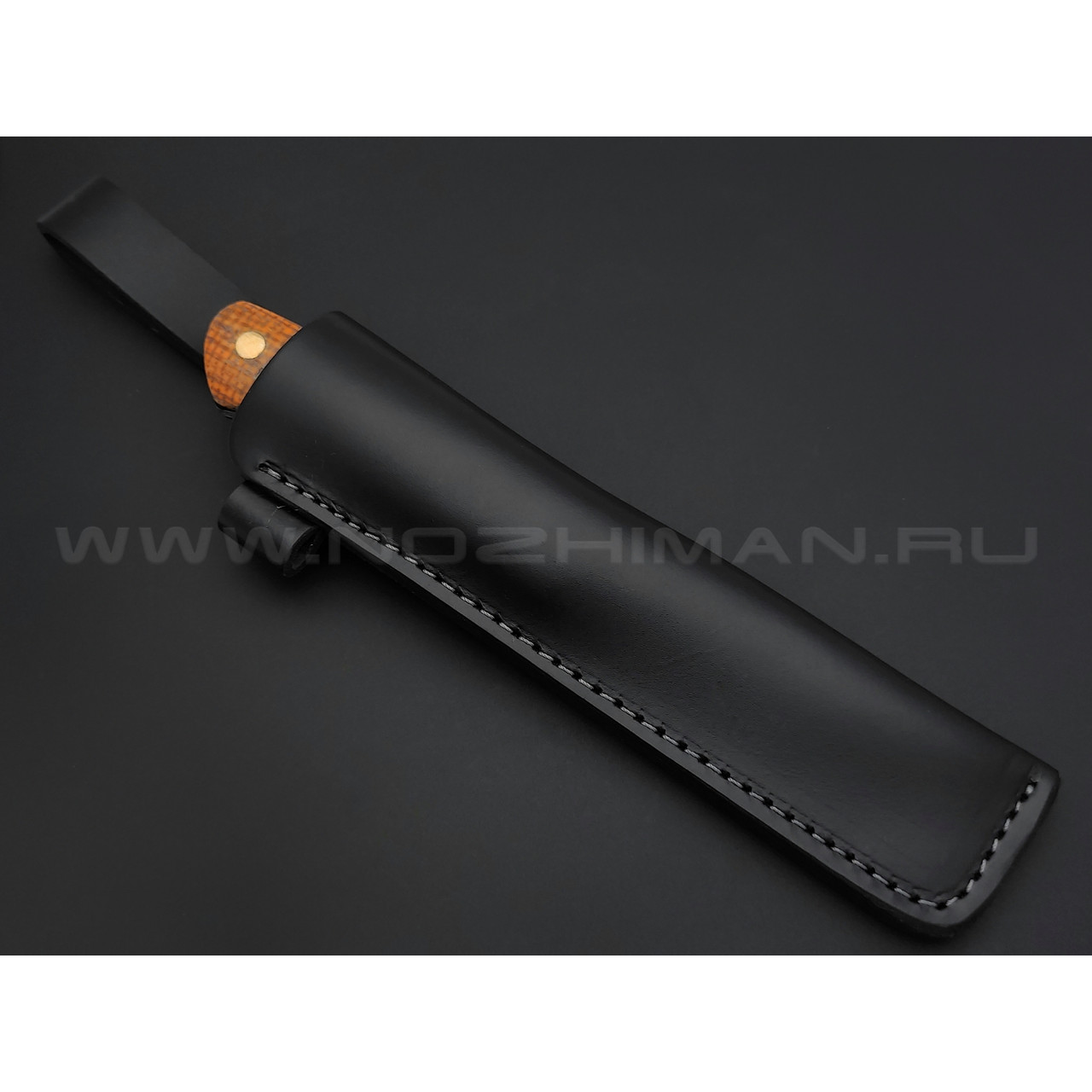 Нож Burlax BX0046 сталь X90, рукоять оранжевая джутовая микарта