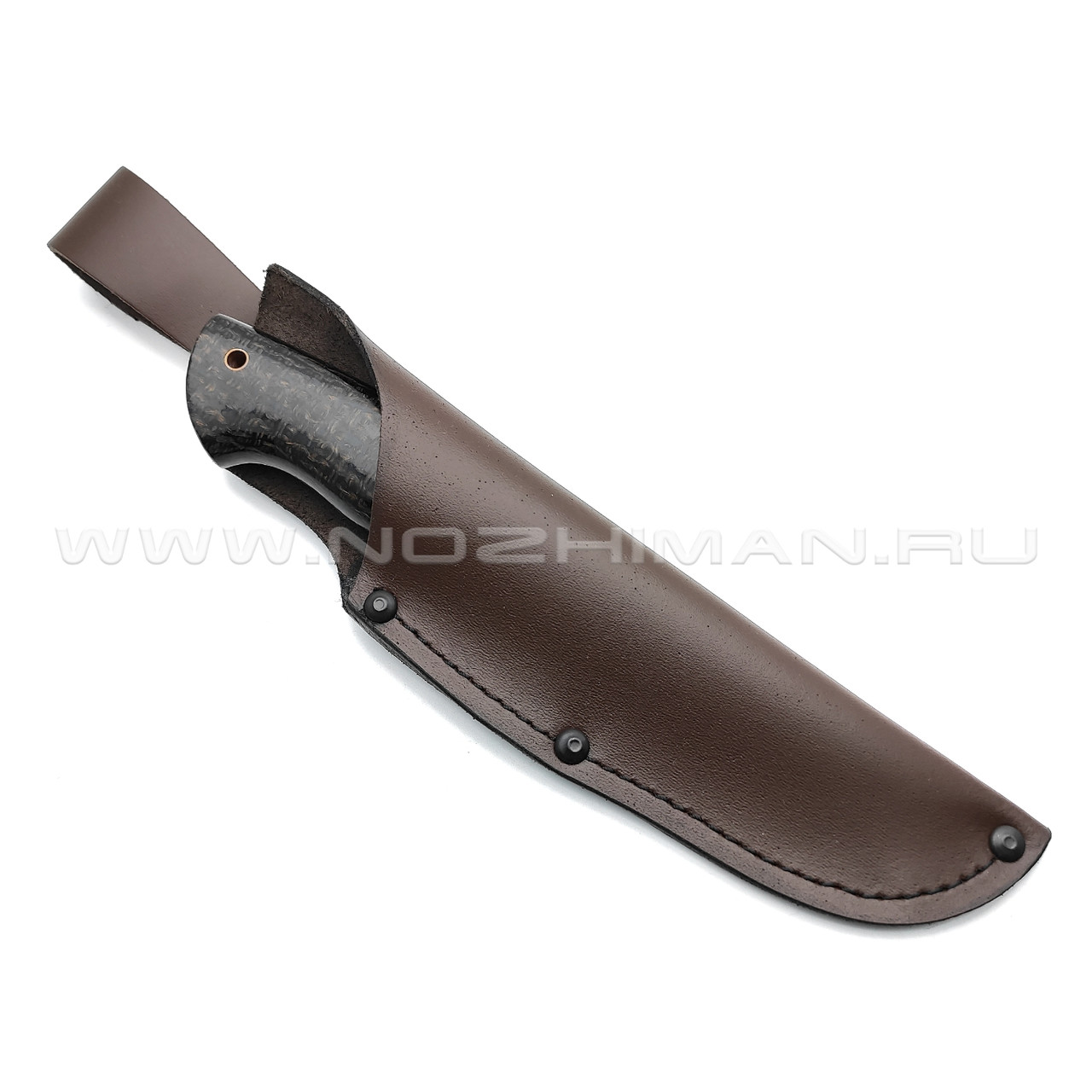 Нож Burlax BX0040 сталь Ламинат B400, рукоять черная джутовая микарта, G10