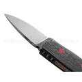 Нож Burlax BX0073 сталь Niolox, рукоять Carbon fiber