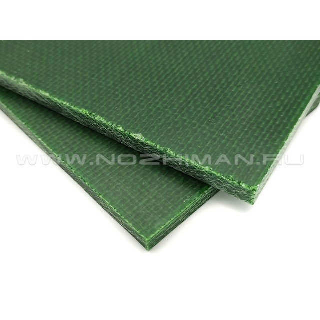 Зеленая джутовая микарта 130х90х7 мм Super Green