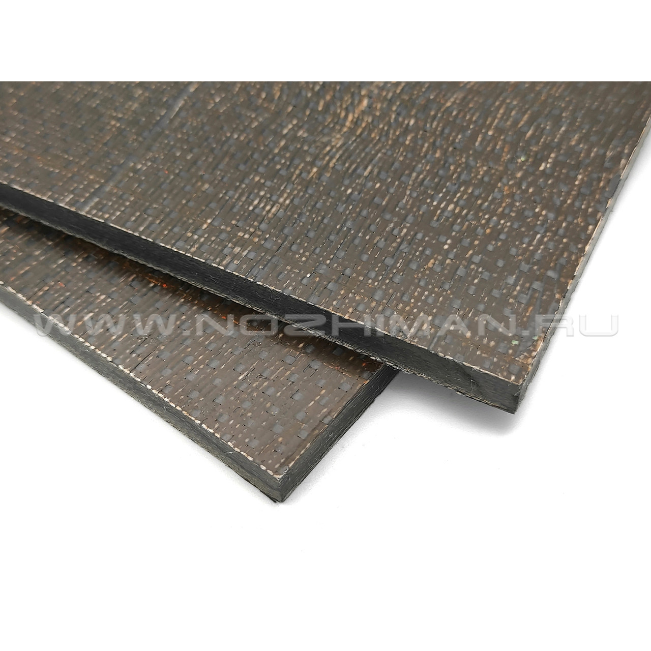 Черно-оранжевый карбон 150х90х7 мм Aero Twill плашка