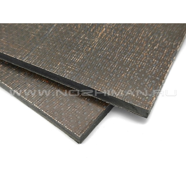 Черно-оранжевый карбон 150х90х7 мм Aero Twill плашка